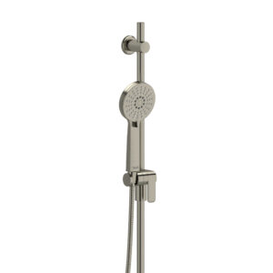 Riobel Handshower Set With 35″ Slide Bar and 3-Function Handshower In Brushed Nickel