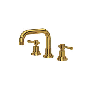 ROHL Campo™ Widespread Lavatory Faucet With U-Spout In Unlacquered Brass