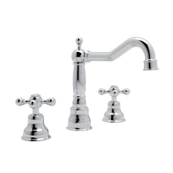 ROHL Arcana™ Widespread Lavatory Faucet With Column Spout In Polished Chrome
