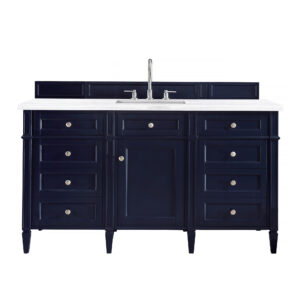 Brittany 60" Single Vanity, Victory Blue
