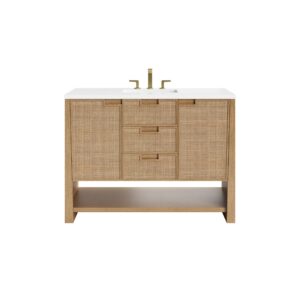 Solene 48″ Single Vanity, Seaside Oak