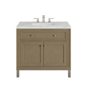 Chicago 36" Single Vanity, Walnut Whisper