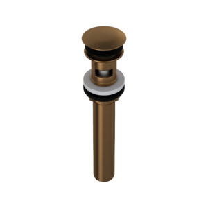 ROHL Lavatory Push Drain With Overflow In English Bronze