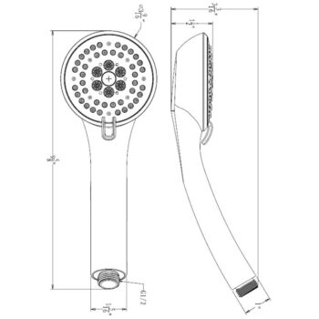 Dawn® Multifunction Handshower, Brushed Nickel - Image 2