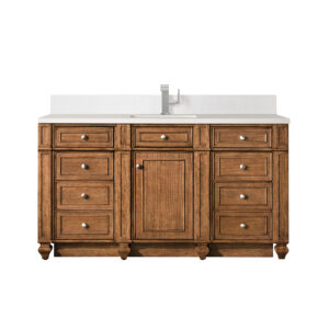 Bristol 60" Single Vanity, Saddle Brown