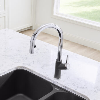 Blanco Urbena Pull-Down Dual-Spray Kitchen Faucet 1.5 GPM - Chrome/Cinder - Image 6