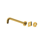 ROHL 12" Wall Mount Shower Arm In Unlacquered Brass