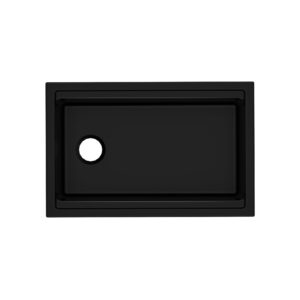 ROHL Allia™ 30″ Fireclay Undermount Chef/Workstation Sink In Satin Black