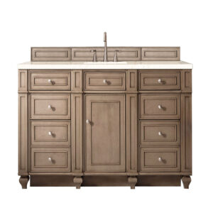 Bristol 60" Single Vanity, Whitewashed Walnut
