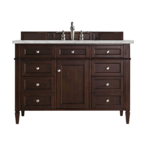 Brittany 48" Single Vanity, Burnished Mahogany