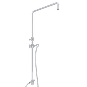 ROHL Riser With Diverter, Hose And Sliding Handshower Holder In Polished Chrome
