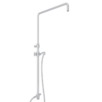 ROHL Riser With Diverter, Hose And Sliding Handshower Holder In Polished Chrome