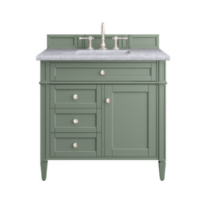 Brittany 36" Single Vanity, Smokey Celadon