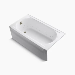 Kohler Memoirs 60″ x 33-3/4″ alcove BubbleMassage‚ air bath, left drain – White