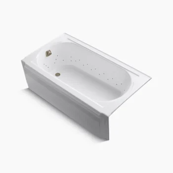 Kohler Memoirs 60" x 33-3/4" alcove BubbleMassage‚ air bath, left drain - White