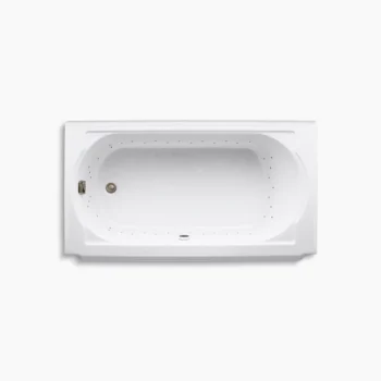 Kohler Memoirs 60" x 33-3/4" alcove BubbleMassage‚ air bath, left drain - White - Image 2