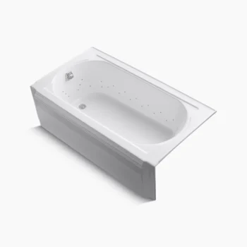 Kohler Memoirs 60" x 33-3/4" alcove BubbleMassage‚ air bath, left drain - White