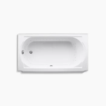 Kohler Memoirs 60" x 33-3/4" alcove BubbleMassage‚ air bath, left drain - White - Image 2