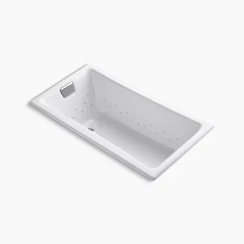 Kohler Tea-for-Two 60" x 32" drop-in Heated BubbleMassage‚ air bath - White