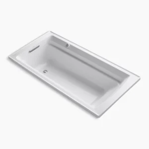 Kohler Archer 72″ x 36″ drop-in Heated BubbleMassage‚ air bath – White