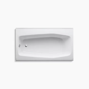 Kohler Villager 60" x 34-1/4" alcove bath, left drain - White - Image 2