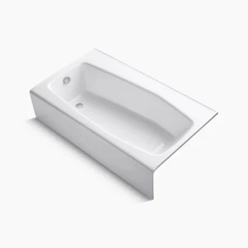 Kohler Villager 60" x 34-1/4" alcove bath, left drain - White