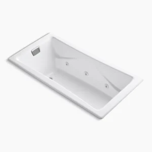 Kohler Tea-for-Two 71-3/4″ x 36″ drop-in/undermount whirlpool bath – White