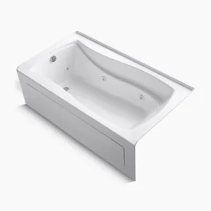 Kohler Mariposa 66″ x 36″ alcove heated whirlpool, left drain – White