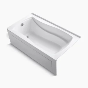 Kohler Mariposa 66″ x 36″ alcove bath with Bask heated surface, left drain – White