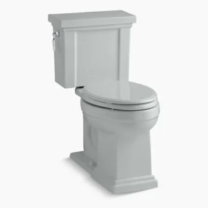 Kohler Tresham‚ Two-piece elongated toilet, 1.28 gpf – Ice Grey