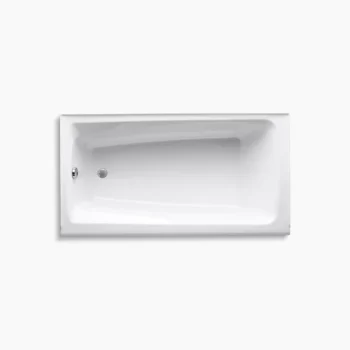 Kohler Mendota 60" x 32" alcove bath, left drain - White - Image 2