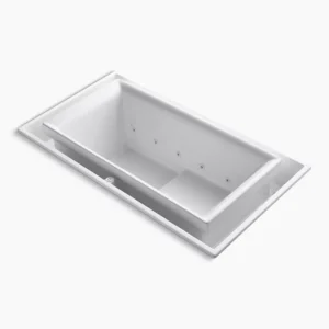 Kohler sok‚ 63″ x 31-1/2″ drop-in Effervescence bath with left-hand drain – White