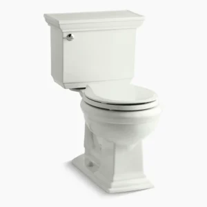 Kohler Memoirs Stately Two-piece round-front toilet, 1.28 gpf – Dune