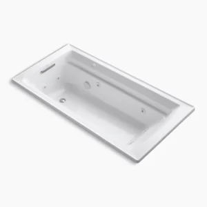 Kohler Archer‚ 72″ x 36″ drop-in heated whirlpool bath – White
