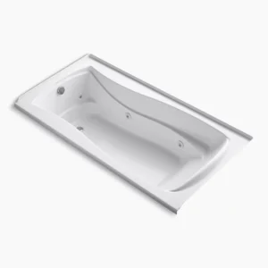 Kohler Mariposa 72″ x 36″ alcove whirlpool bath with Bask heated surface, left drain – White