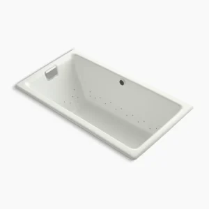 Kohler Tea-for-Two 66″ x 36″ drop-in Heated BubbleMassage‚ air bath – White