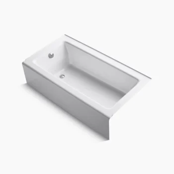 Kohler Bellwether 60" x 32" alcove bath, left drain - White
