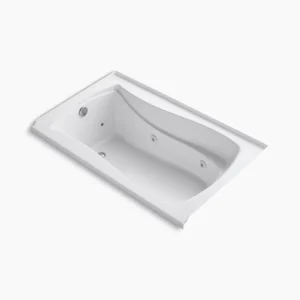 Kohler Mariposa 60″ x 36″ alcove heated whirlpool, left drain and heater – White