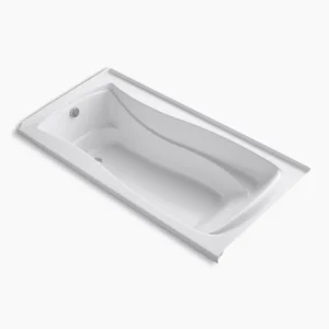 Kohler Mariposa 72″ x 36″ alcove bath with Bask heated surface, left drain – White