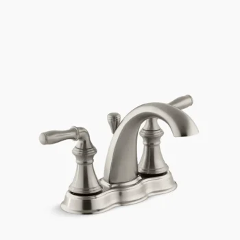 Kohler Devonshire Centerset bathroom sink faucet, 1.2 gpm - Vibrant Brushed Nickel