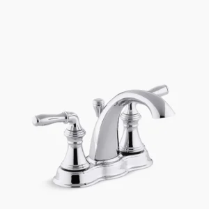 Kohler Devonshire Centerset bathroom sink faucet, 1.2 gpm – Polished Chrome
