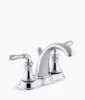 Kohler Devonshire Centerset bathroom sink faucet, 1.2 gpm – Polished Chrome