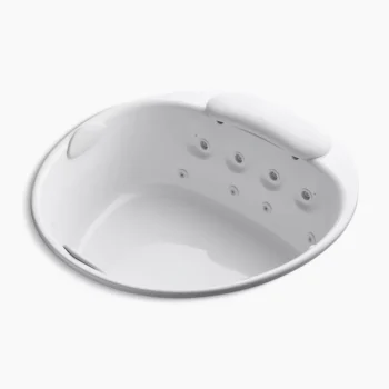 Kohler RiverBath 66" drop-in heated whirlpool bath - White