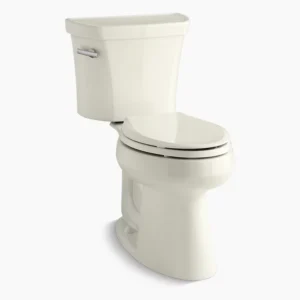 Kohler Highline Two-piece elongated toilet, 1.28 gpf – Biscuit