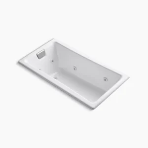 Kohler Tea-for-Two 60″ x 32″ drop-in/undermount whirlpool bath – White