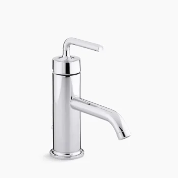 Kohler Purist Single-handle bathroom sink faucet with Straight Lever handle, 1.2 gpm - Polished Chrome