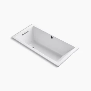 Kohler Underscore 60″ x 30″ drop-in Heated BubbleMassage‚ air bath – White
