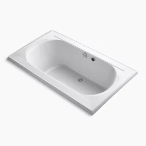 Kohler Memoirs 72″ x 42″ drop-in Heated BubbleMassage‚ air bath – White
