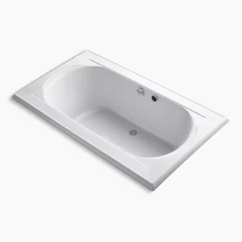 Kohler Memoirs 72" x 42" drop-in Heated BubbleMassage‚ air bath - White