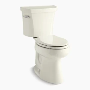 Kohler Highline Two-piece elongated toilet, 1.0 gpf – Biscuit